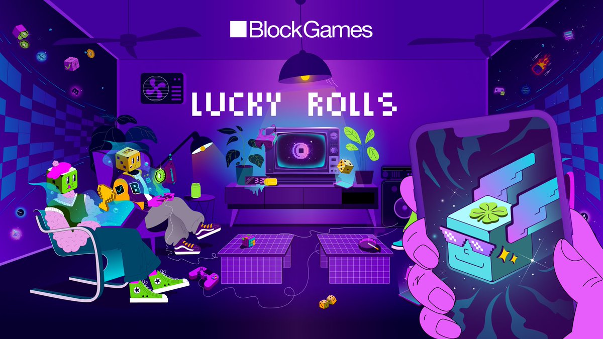 🟪 Want some early $BLOCK? Introducing Lucky Rolls 🎲 1/4 🧵👇
