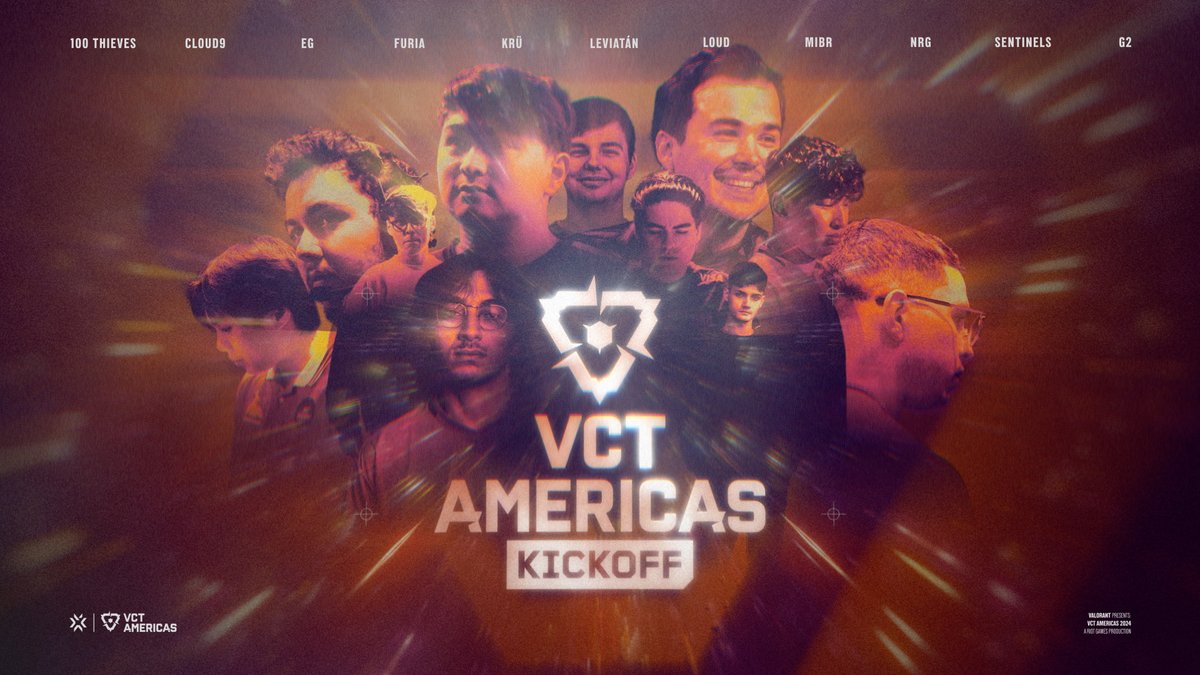 Starring the best 11 teams in the whole continent. 🔸A #VCTAmericas Kickoff exclusive experience🔸 02.16.2024 | 2PM PT | Watch it on