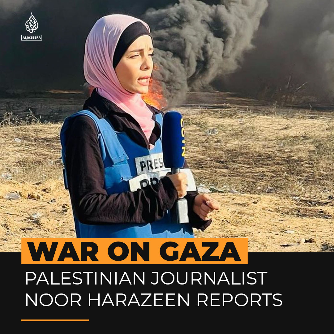 This is the story of Palestinian journalist and mother Noor Harazeen who stayed behind to report from Gaza after getting her children out.