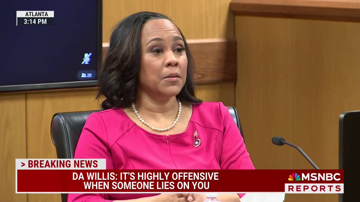 “That’s a lie. That’s one of your lies.” Fani Willis pushes back at defense attorney Ashleigh Merchant’s questioning about her relationship timeline with Nathan Wade.