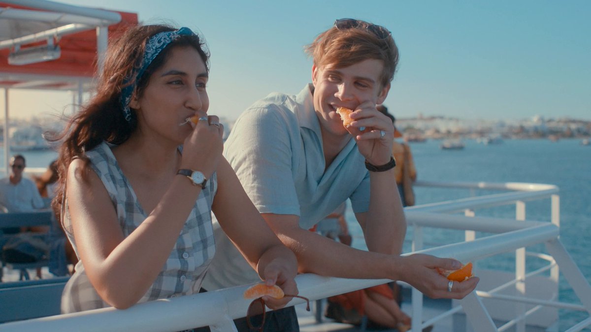 Just Emma, Dex, and an orange 🍊