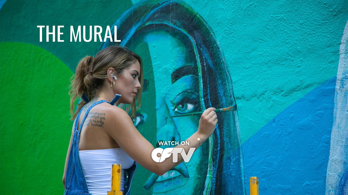 🌴 @brittneypalmer is back and she's taking on Art Basel. Don't miss her art in action on #TheMural... 🔗 Tune in now on @WatchOFTV: