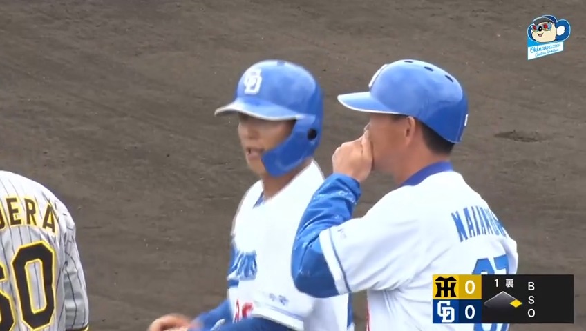 ⚾️中日キャンプ・練習試合⛺ 仙台大出身 ドラ3⃣ルーキー ショートで出場 #辻本倫太郎 選手🐉 ライト前にヒットを放ち出塁👏✨ 🏕中日 vs 阪神 #プロ野球 #春季キャンプ #dragons