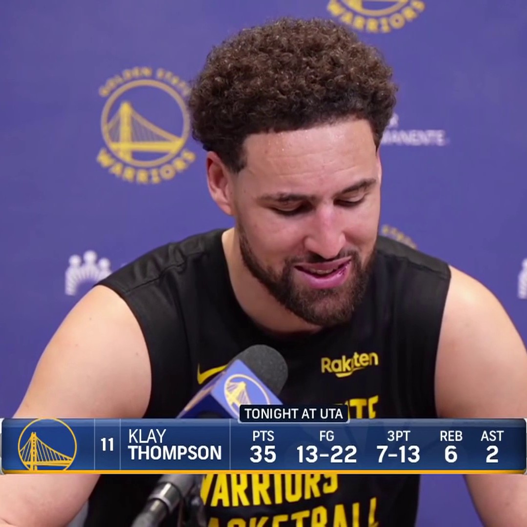 "You can do two things, you can pout, or you can go out there and respond." Klay reveals how he shifted his mindset in coming off the bench after a talk with Kerr 👏