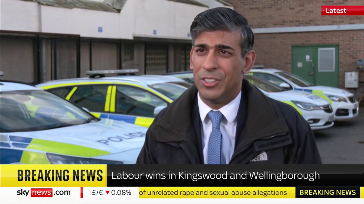 "Stick with our plan, because it's starting to deliver the message that the country wants and needs." Prime Minister Rishi Sunak says that's the message he'll be sharing in the upcoming general election following Labour's wins in Kingswood and Wellingborough. 📺 Sky 501