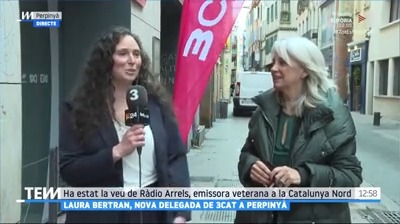 Nova cara i nova seu de 3Cat a la Catalunya Nord. "Pere Codonyan i Thierry Masdeu, que era darrere la càmera, sempre ens han acompanyat i han estat un referent", Laura Bertran, nova delegada de 3Cat a Perpinyà #TotEsMou3Cat