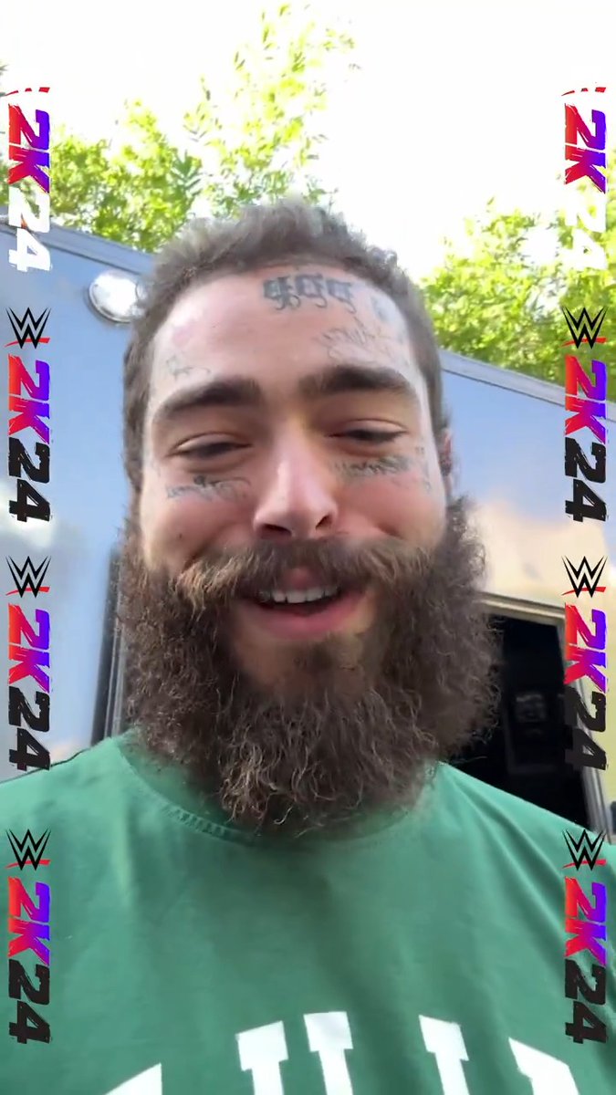Coming soon to an arena near you 👀 Post Malone X #WWE2K24