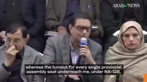 #WATCH: Lawyer Salman Akram Raja, who contested the polls with the former prime minister Imran Khan’s PTI backing, says the people of Pakistan have been denied their voice yet again in the Feb. 8 general polls. -