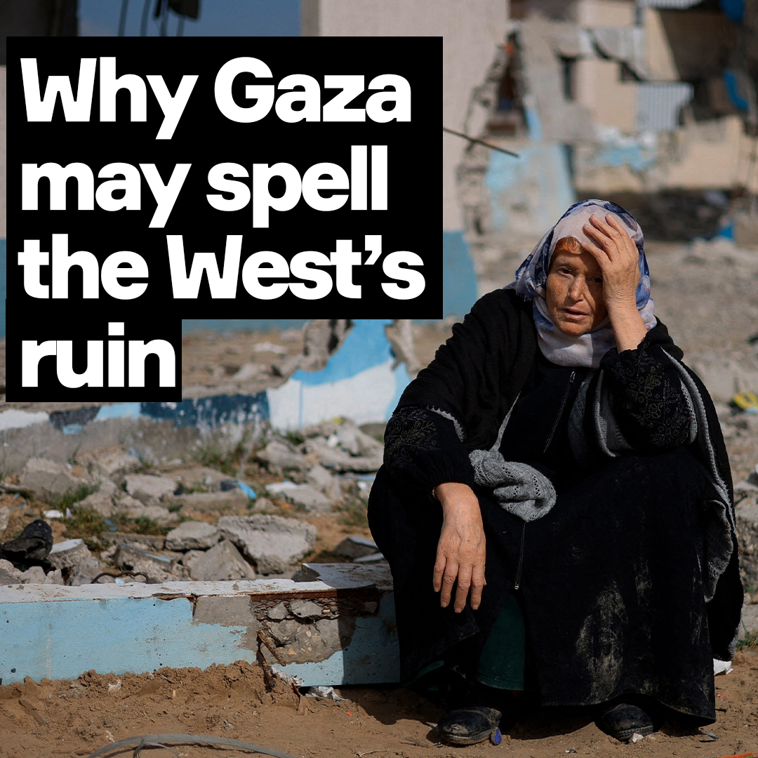 The West is never going to recover from its complicity in Israel's genocidal war against Gaza. The crime is too great, the complicity too grotesque, the consequences too profound. This will be properly understood only when it's far, far too late.