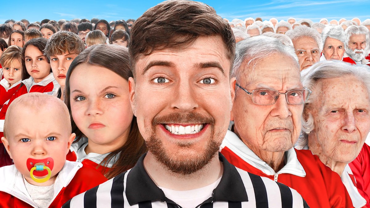 I found 100 people ages 1 thru 100 and trapped them in cubes. Then they competed in mental/physical challenges for $500,000 to see which age is the best :D