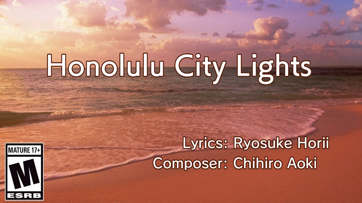 Let's get the party started 🎉🎤 It's time to start the weekend right with a karaoke session featuring Chitose singing "Honolulu City Lights" with Ichiban providing backup vocals! 🎶