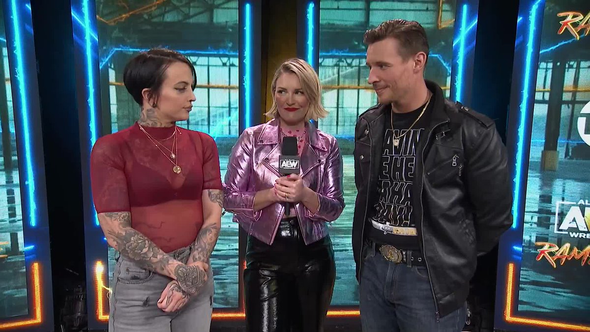Ruby Soho and Angelo Parker FINALLY get a moment to talk out the events that occurred with Saraya and Harley Cameron over the past few weeks. Watch #AEWRampage on TNT! @RealRubySoho | ‘Cool Hand’ Angelo Parker | SARAYA | @itsdanni_ellexo