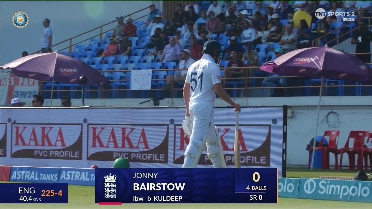 Jonny Bairstow is out for a duck... 🦆 #INDvENG