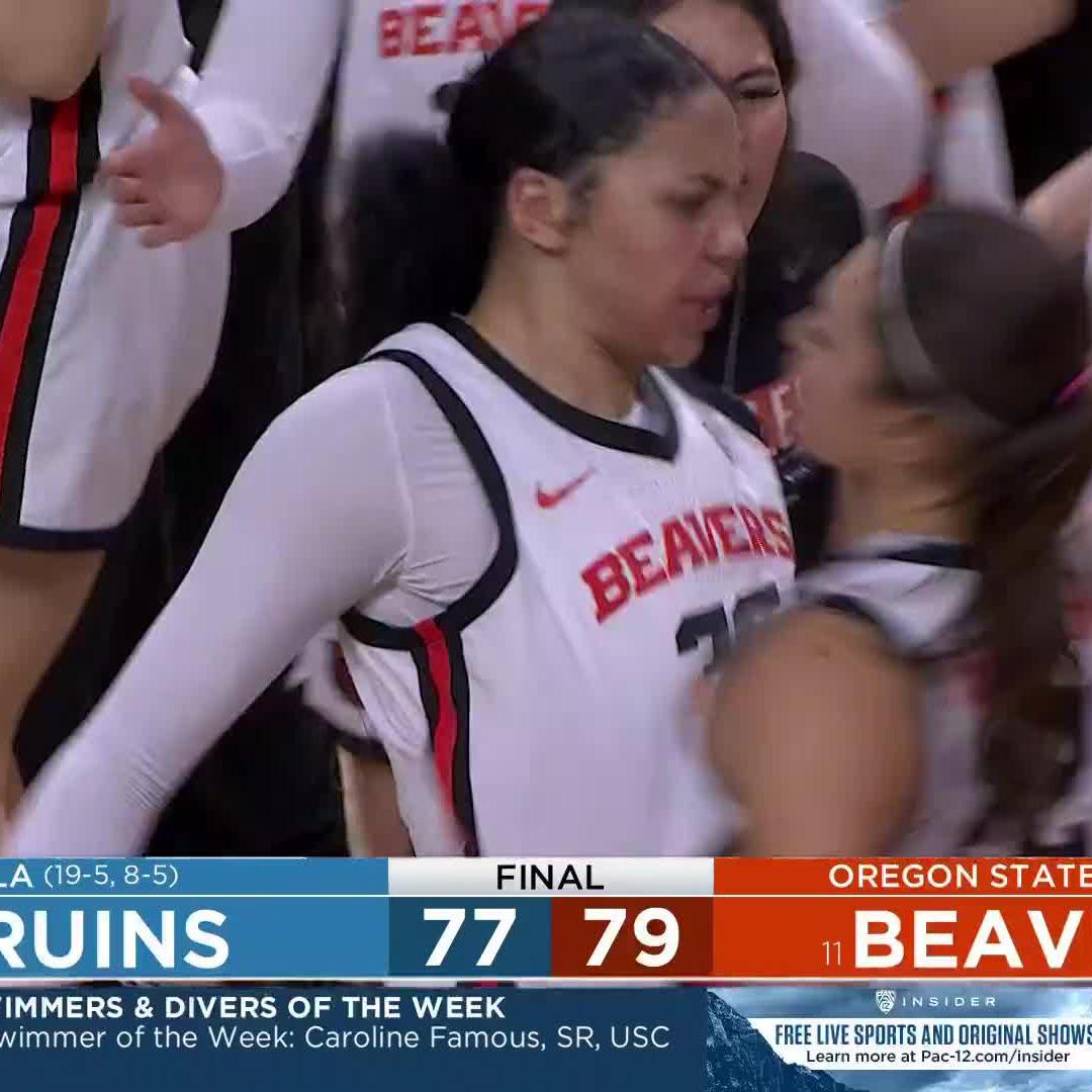 SHE DID THAT 🤯 Talia von Oelhoffen comes up big with a buzzer beater three!