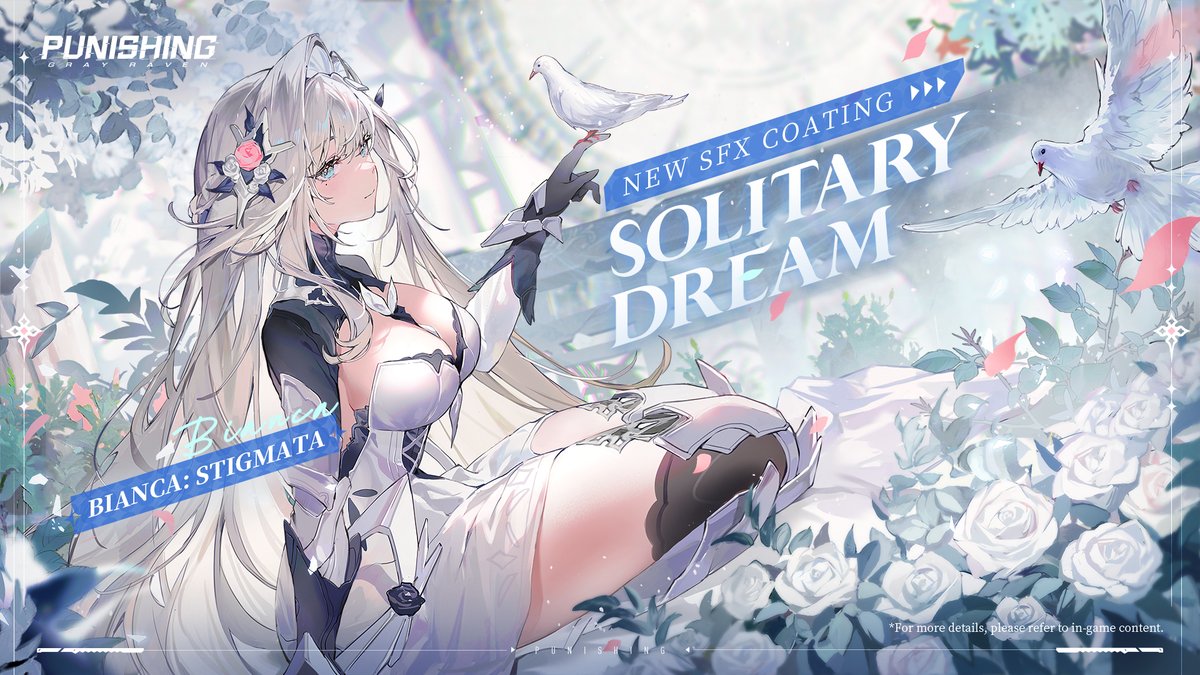 [New SFX Coating: Solitary Dream PV | Bianca: Stigmata] When the forgotten loves and flowers bloom once more, she will return to this place, waiting with a smile for the one who swore an oath to her. #punishinggrayraven #PGR