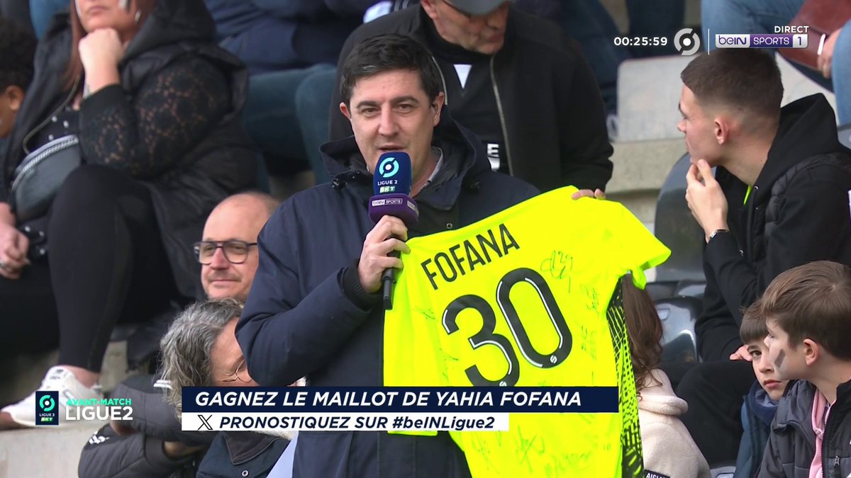 [🎁CONCOURS] ⚽️#beINLIGUE2 🔮 Donnez votre pronostic pour #SCOASSE via #beINLIGUE2 👕 Le maillot dédicacé de Yahia Fofana est à gagner ! 👉 Follow beIN SPORTS pour jouer