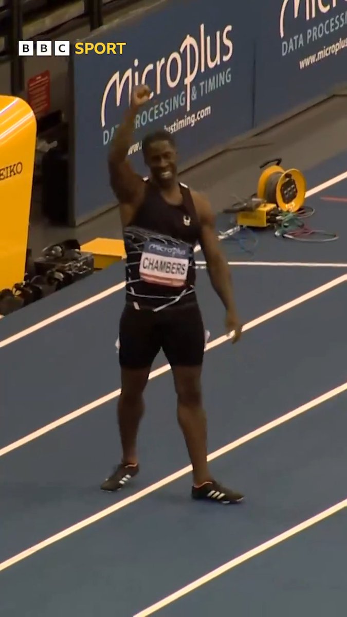Dwain Chambers has reached the UK Indoor Championships 60m semi-finals at the age of 45 👏 #BBCAthletics