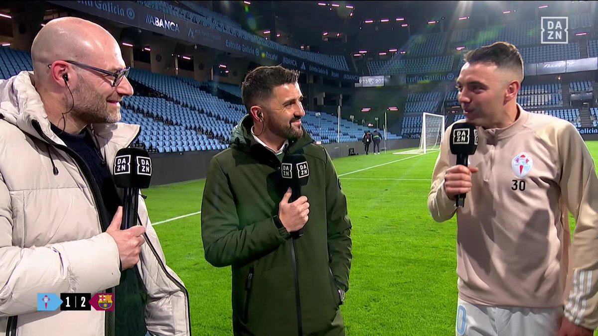 🎙️ Iago Aspas en DAZN España: 😑 “En el Celta no tenemos otra que sufrir, somos 99% de 𝗦𝗨𝗙𝗥𝗜𝗠𝗜𝗘𝗡𝗧𝗢 y un 1% de 𝗙𝗘𝗟𝗜𝗖𝗜𝗗𝗔𝗗” ✊🏻 “A mi no me van a tumbar así 𝗔 𝗟𝗔 𝗣𝗥𝗜𝗠𝗘𝗥𝗔, eso lo tengo muy claro”