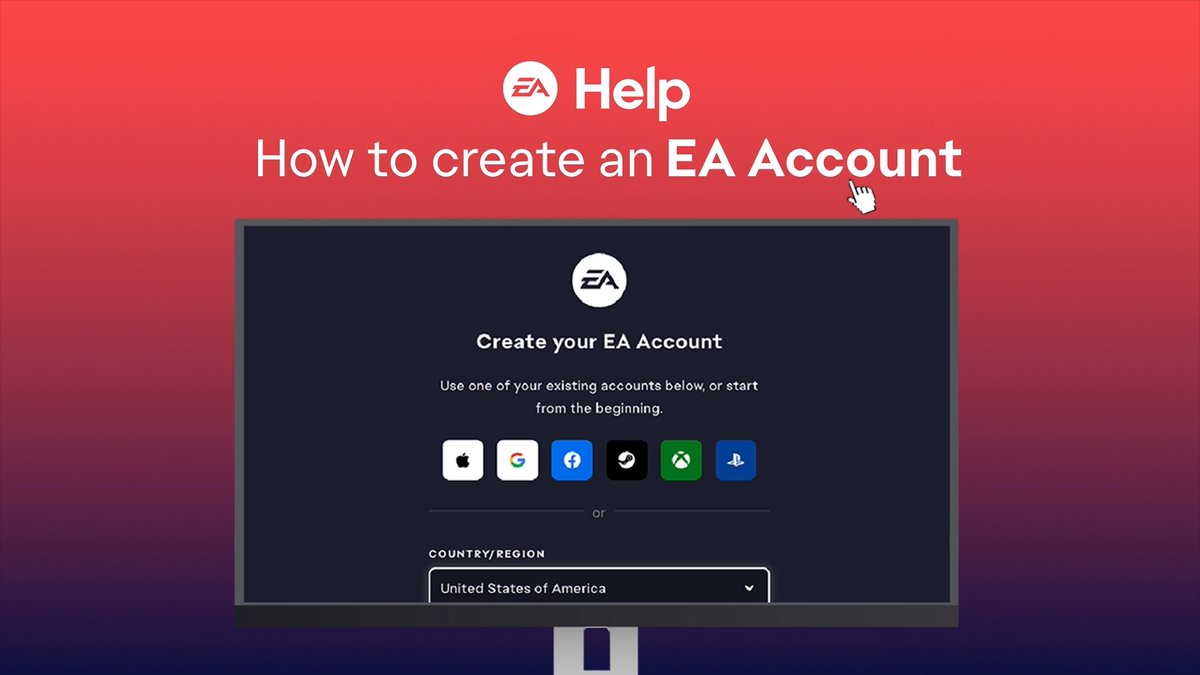 New to EA games? First, you'll need to set up an EA Account. Find out how in our video 👇