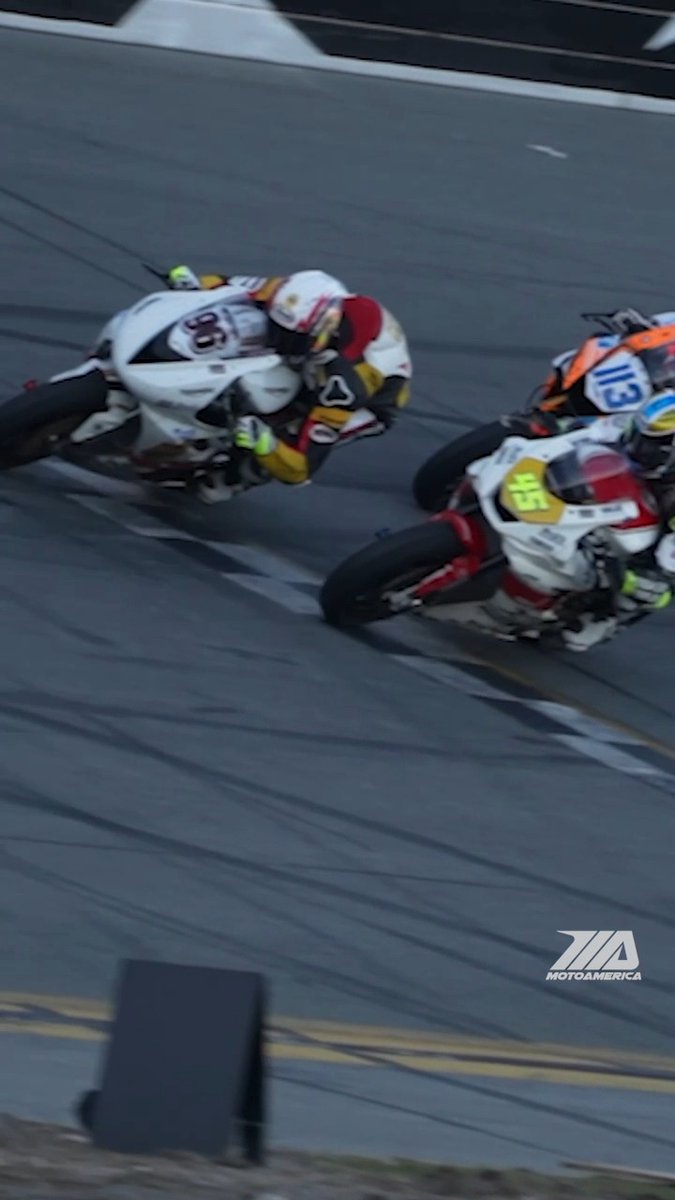 Now that's what we call a "Photo Finish"! A narrow victory by Brandon paasch at Daytona. #MotoAmerica | #Daytona200 | #Racing | #Motorsports