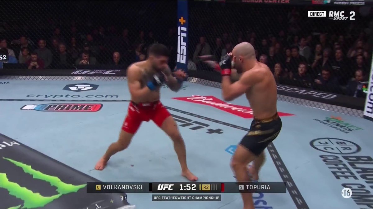 🚨🚨🚨 ILIA TOPURIA ÉTEINT VOLKANOVSKI ET DEVIENT LE NOUVEAU CHAMPION FEATHERWEIGHT 🏆 CE KO MONSTRUEUUUX 🤯🤯 15-0. INVAINCU #UFC298