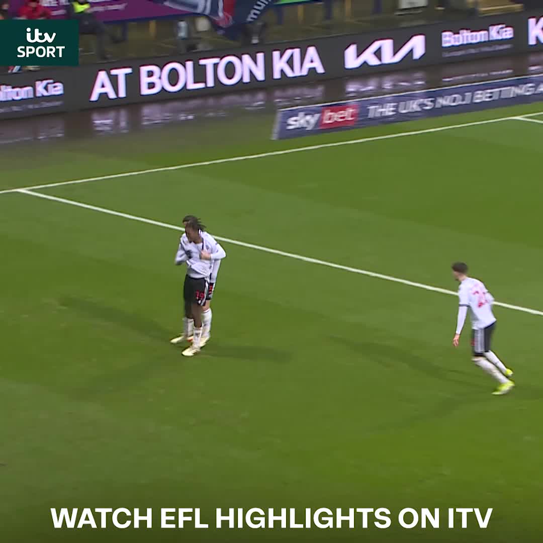 Paris Maghoma with those dancing feet ✨ Nice finish too! 😏 EFL | Bolton Wanderers