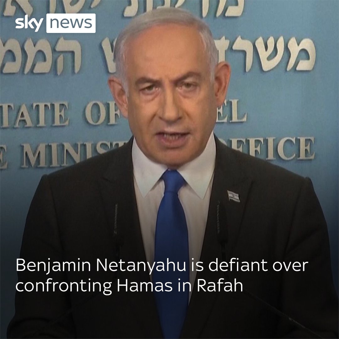 As pressure mounts from the international community on Israel not to launch an offensive on Rafah, Benjamin Netanyahu indicates that he will not bow to it. Read more:
