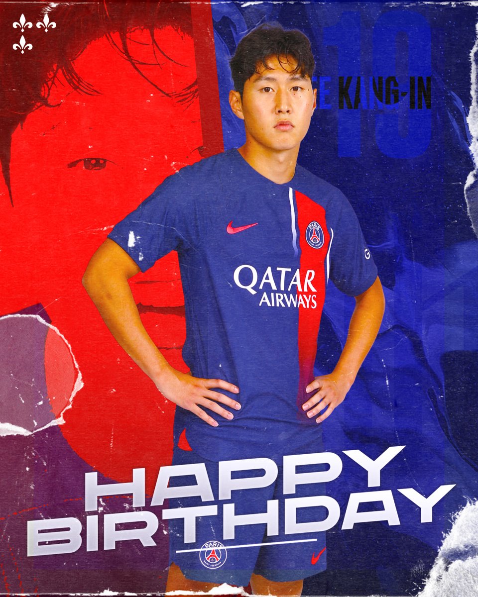 2️⃣3️⃣ ans aujourd'hui pour Lee Kang-In 🎂🥳 Joyeux anniversaire ! ❤️💙