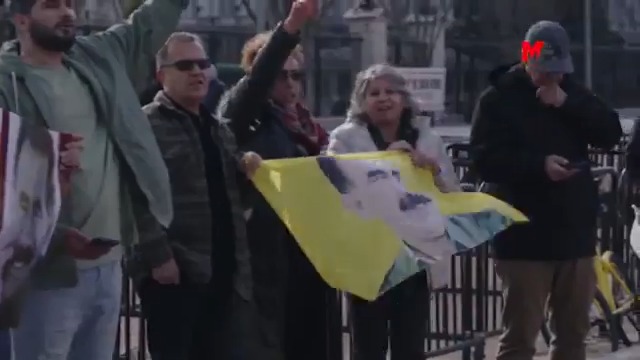 Beyaz Saray önünde 'Bijî Serok Apo' sloganları