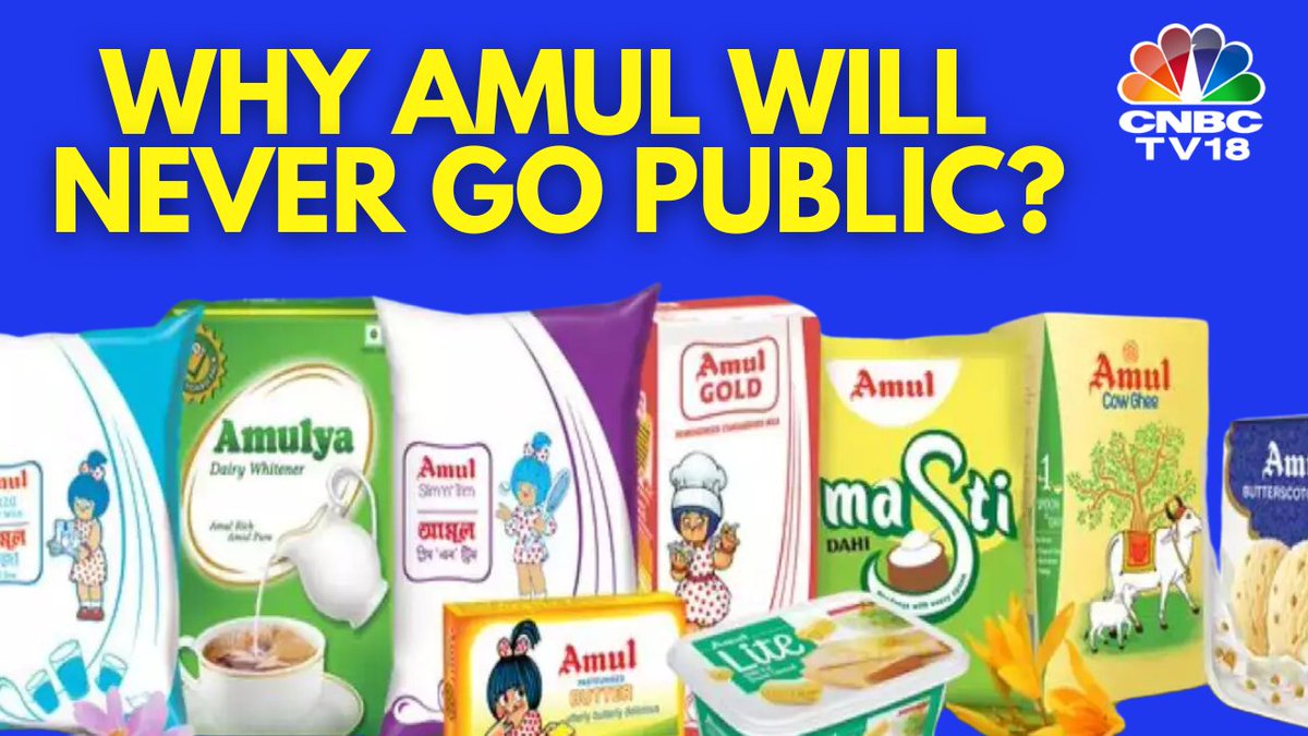 Amul MD Jayen Mehta explains why listing on D-street is not an option for the company in a chat with CNBC-TV18's Shruti Mishra. #milk #dairy #cheese #listing #cnbctv18digital Shruti Mishra