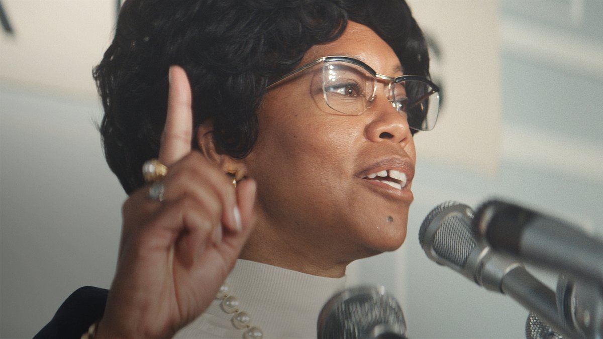 Regina King stars as Shirley Chisholm in the first trailer for the upcoming Netflix film “Shirley”