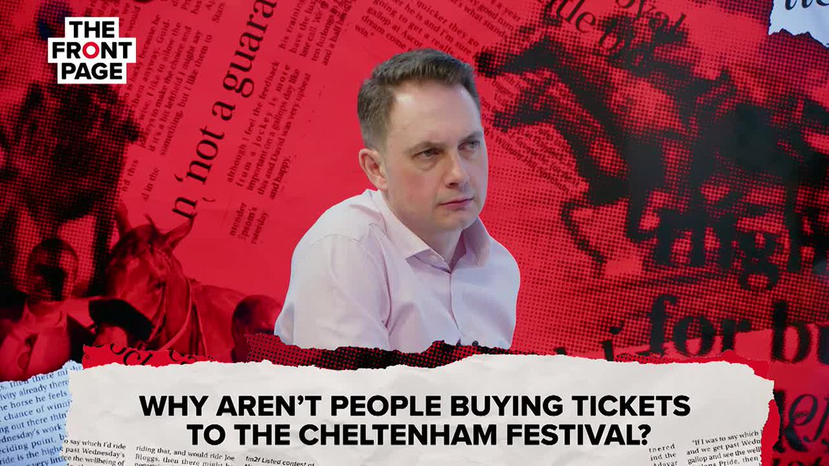 📑 BRAND NEW: THE FRONT PAGE 📑 🎟 Why aren't people buying tickets to the Cheltenham Festival? 🤔 Are British jumps races are being run at too fast a pace? ❌ Two races have their attempts to become Group 1 events rejected 📺 WATCH NOW:
