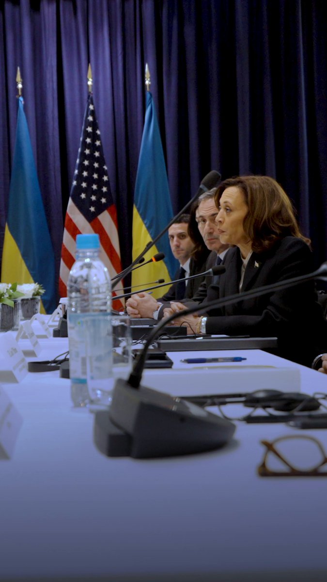 While in Germany for the Munich Security Conference, I made clear: America must stand strong for democracy. We must stand with our allies and partners, including NATO and Ukraine. That is what represents the ideals of America.