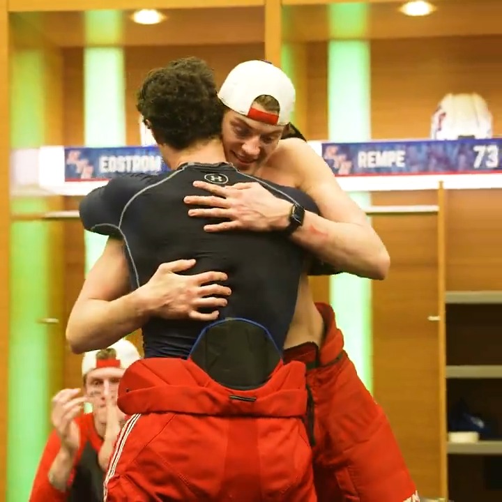 Coach said it best: EPIC FREAKING WIN. But more importantly: Epic day to remember for you, Remps. 💙❤️