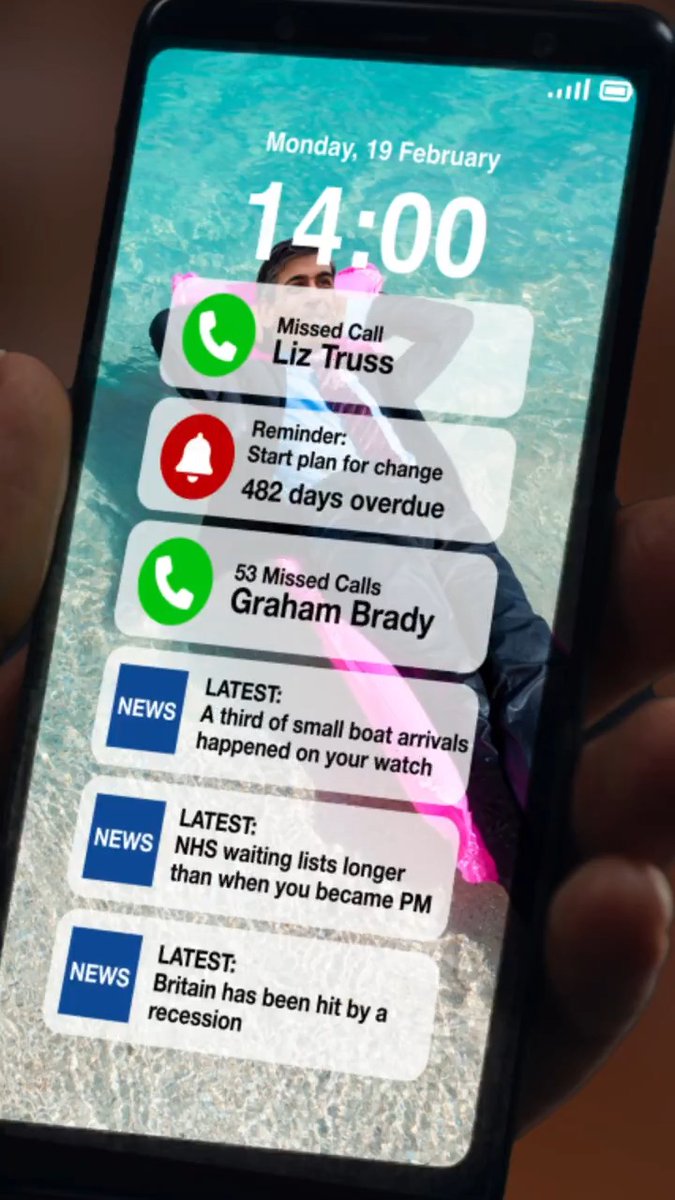 What sort of notifications could be annoying Rishi Sunak so much…🤔