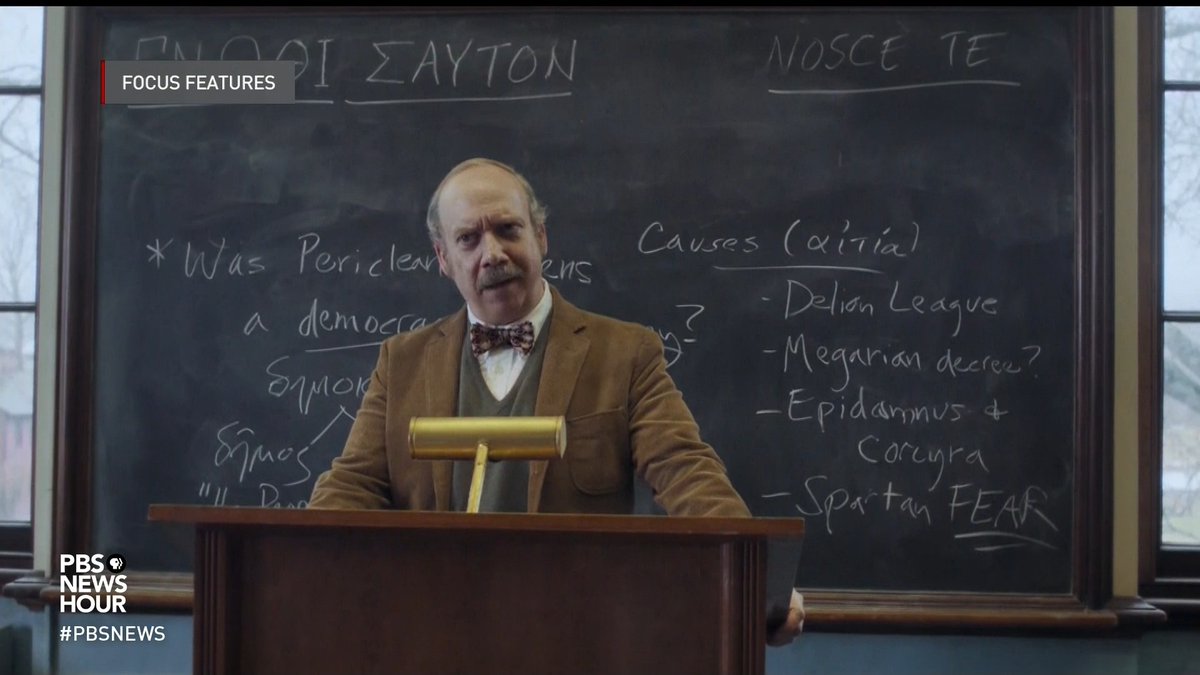 In whatever role he appears, in films or TV, Paul Giamatti makes an impression. Last month, he won a Golden Globe award for his performance in the film, “The Holdovers," a role that brought him his first best actor Oscar nomination. Jeffrey Brown reports.
