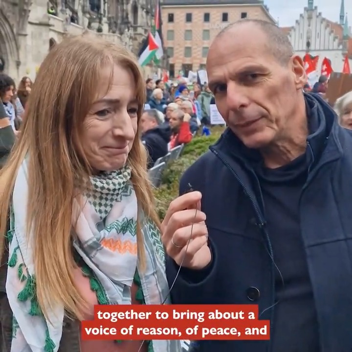 "We need to reclaim Europe for the people out of the hands of the lobbyists!" — Clare Daly and Yanis Varoufakis, after speaking at a huge anti-war rally in Munich last weekend