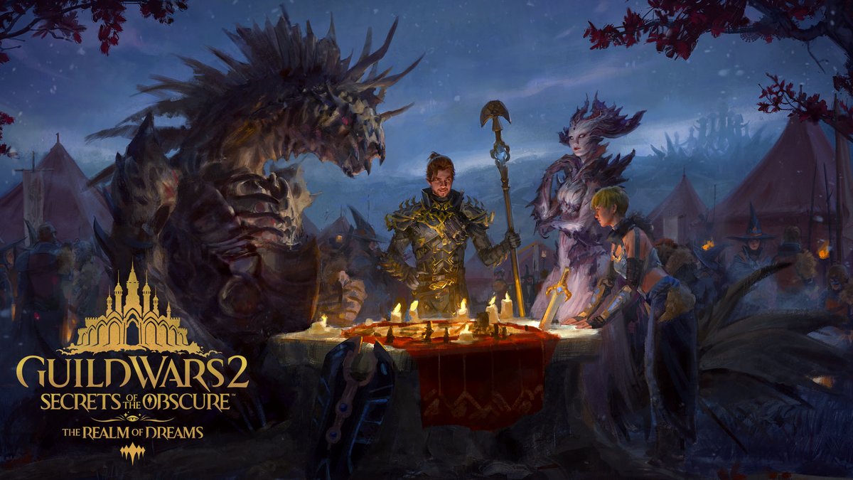 Guild Wars 2: Secrets of the Obscure – The Realm of Dreams arrives next week! Tier 1 Legendary Obsidian Armor and expanded weapons proficiency for each profession plus more. Read our latest studio update for all the details