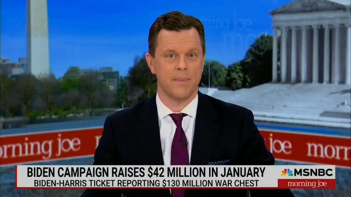 MSNBC: President Biden's reelection campaign just announced it raised $42 million last month. Joe Biden has raised the highest total of any Democratic presidential candidate in history