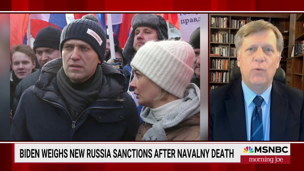"You don't get many chances to be on the right side of history... Right now, Speaker Johnson has the ability to make history and to do the right thing. [Ukraine aid] would be a direct response to the assassination of Navalny." — Michael McFaul on responding to Alexei Navalny's death