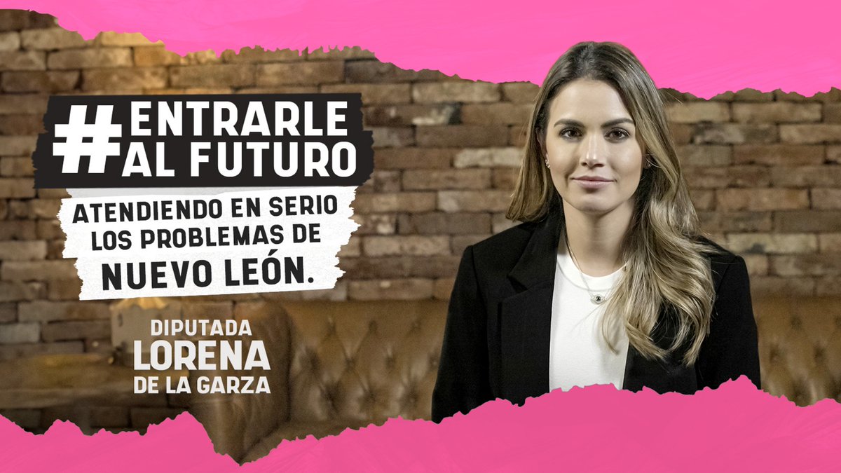 Nuevo León necesita una política seria y profesional. Soy Lorena de la Garza y estoy preparada para #EntrarleAlFuturo y atender en serio los problemas de nuestro estado.
