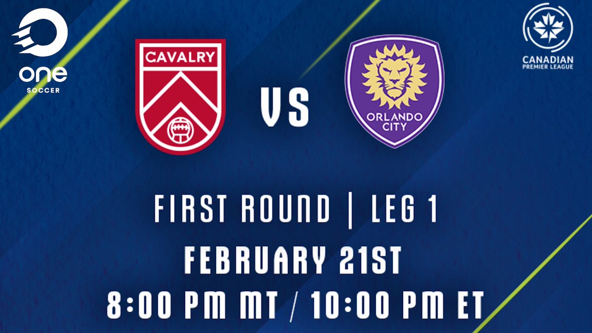 The 2023 CPL Shield winners Cavalry FC and Major League Soccer Supporters Shield runner up Orlando City SC meet in Concacaf Champions Cup, but only one can advance after two legs 🔥 Watch leg one live on OneSoccer tomorrow night at 7 pm PT/8 pm MT 📺 #CanPL #ConcaChampions