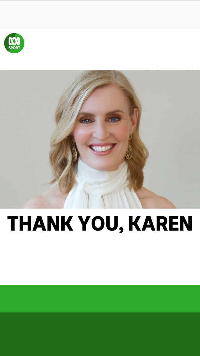 Karen Tighe is saying farewell to ABC Sport after more than 30 years. A pioneering legend of broadcasting. Thank you, Karen. ❤️ Read more:
