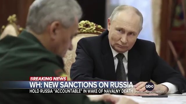 The White House plans to announce "major sanctions" against Russia after the death of Vladimir Putin foe Alexei Navalny. The news comes as Navalnyโs mother pleads for the release of her sonโs body. Martha Raddatz reports as Russia makes gain in Ukraine.