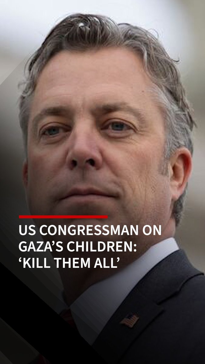 ‘We should kill them all’ - US Congressman’s shocking comment on Gaza children US Congressman Andy Ogles’s statement, ‘We should kill them all,’ in reaction to photos of children’s casualties in Gaza, has sparked widespread outrage.