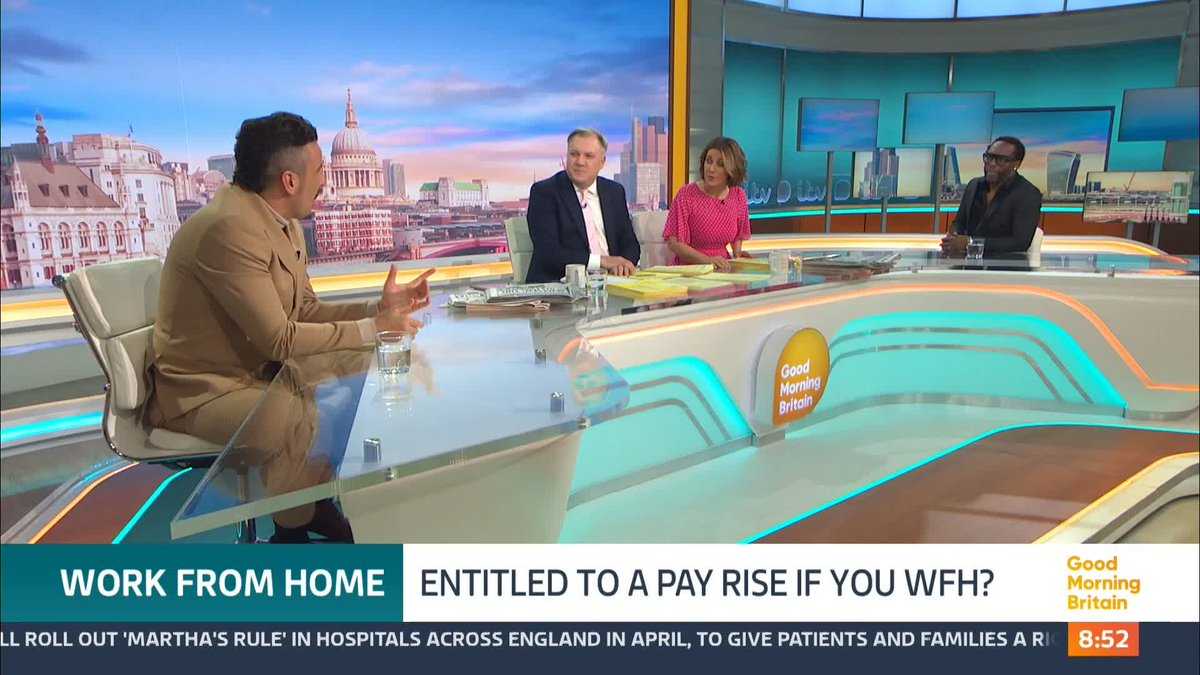 'There's an assumption that people working from home are lazy and that's not true.' A survey has found that half of us would reject a pay increase of 15% if it meant we had to give up working from home. But should you be entitled to a pay rise if you work from home?