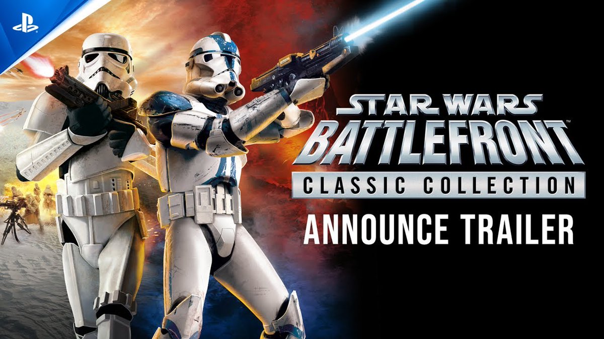 Here's the Star Wars Battlefront Classic Collection Announce Trailer! It releases on March 14th for PS4, PS5 and Nintendo Switch.