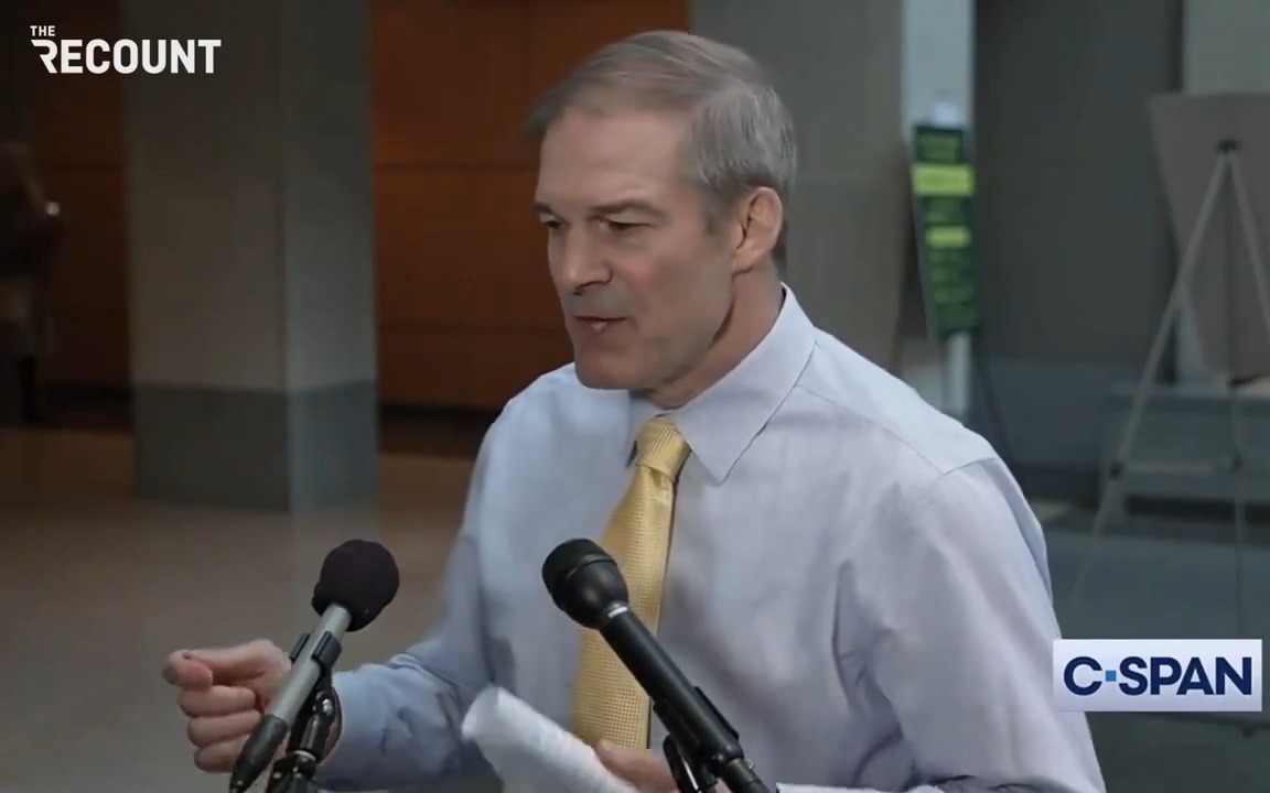 House Judiciary Chair Jim Jordan (R-OH) on the indictment of ex-FBI informant Alexander Smirnov for lying about the Biden family: “It doesn’t change the fundamental facts.” Reporter: “Doesn’t change the facts? It does change the facts, because they’re no longer facts.”
