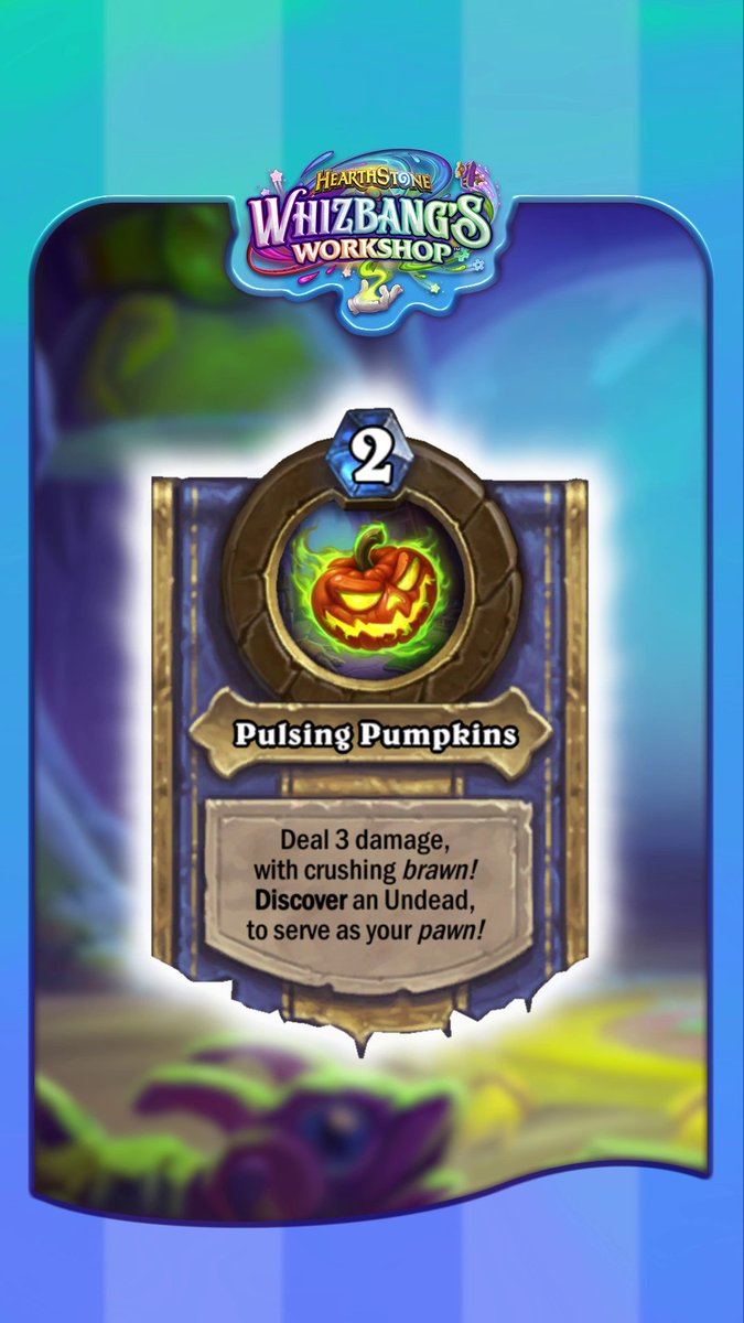 Death Knight's first Hero card is coming in hot! Collect the Horseman's head to make your Hero Power pop! 🎃