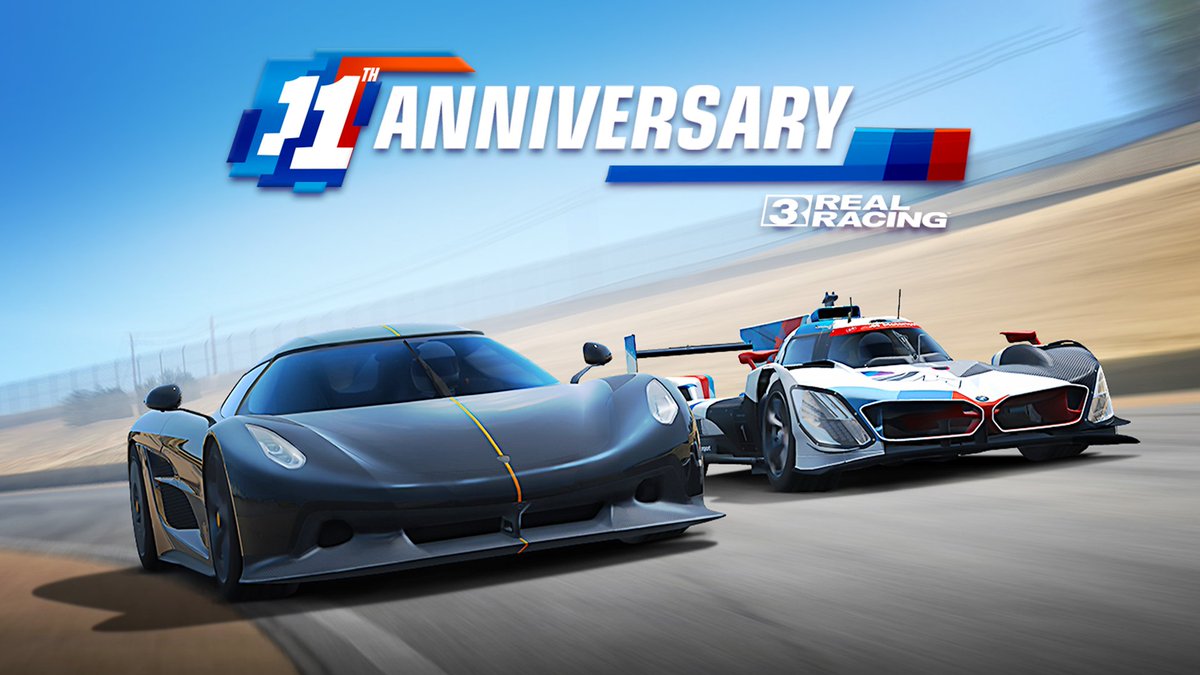 Real Racing 3 is celebrating its 11th anniversary! Thank you for your support racers, and we hope you look forward to all that we have around the corner.